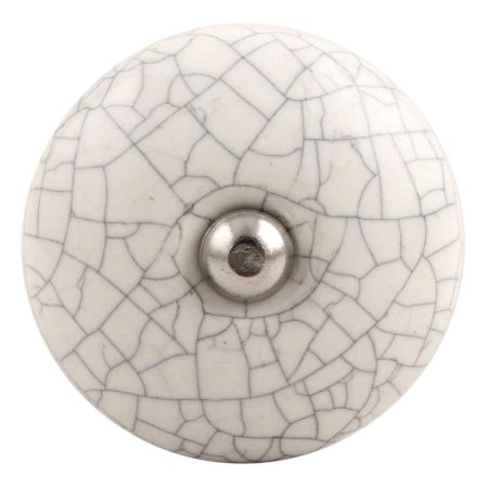 White And Black Crackle Ceramic Wine Stopper
